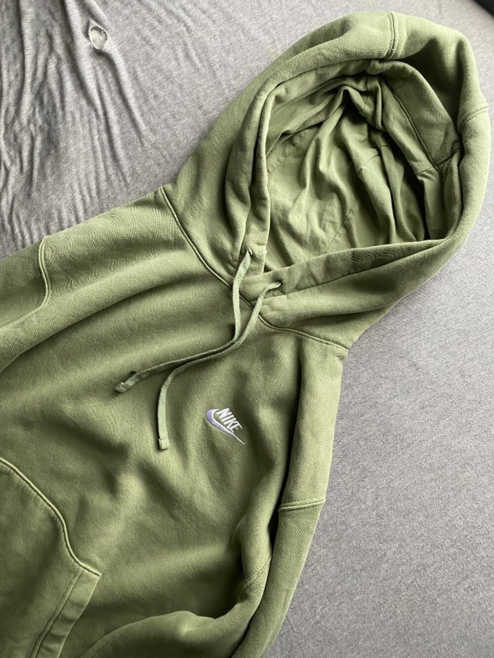 Nike Olive Green Fleece Pullover Hoodie π’ - Picture 2 of 3